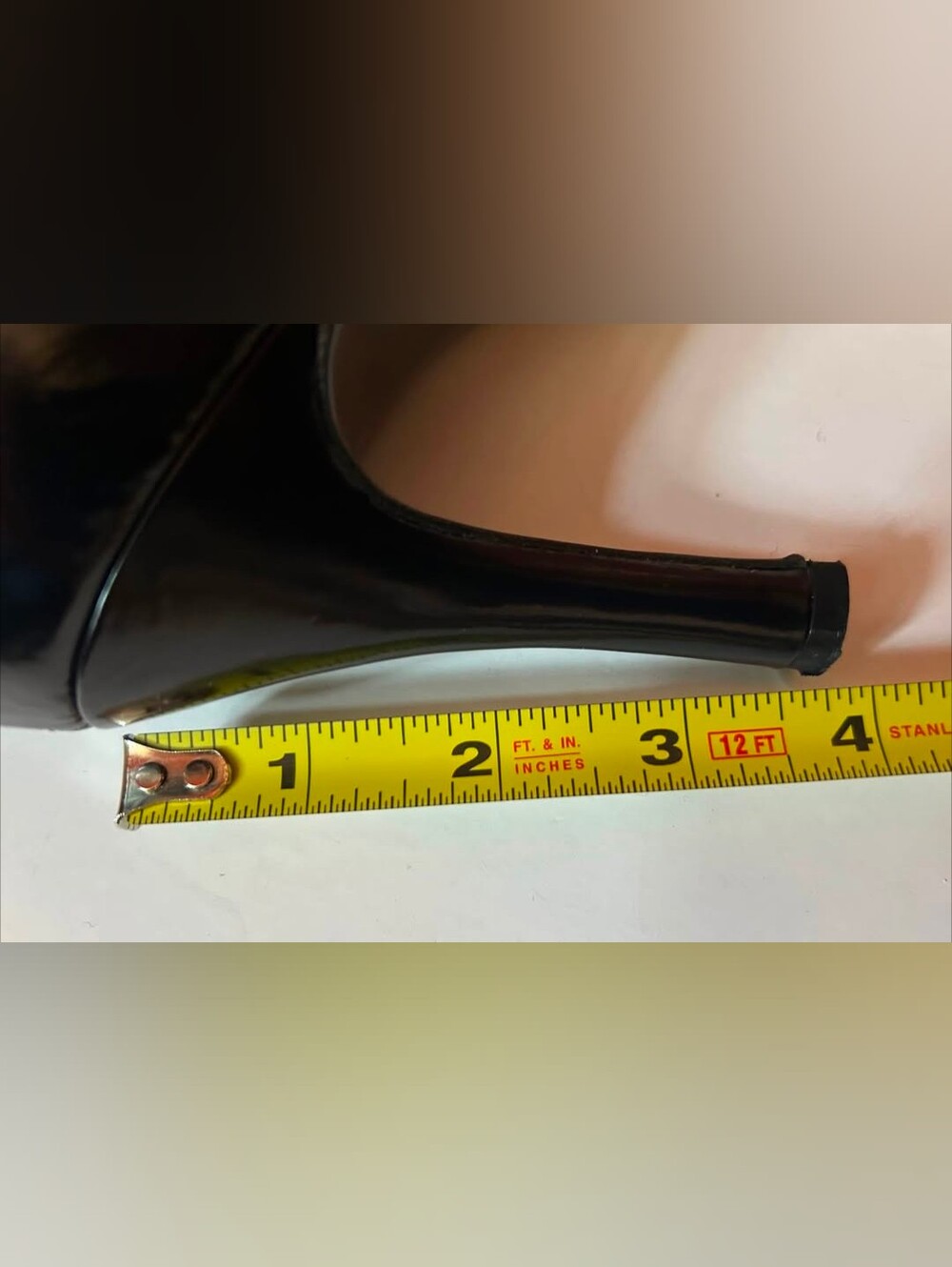 Vintage Charles Jourdan Women's Black Leather Pumps. Made in France. Size 8M - Picture 12 of 13
